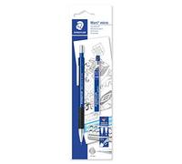 Staedtler Porte-mine Mars Micro 0,7 mm en métal – avec 1 étui de mines HB 0,7 mm (7757BK25DA)