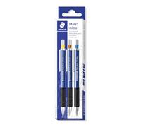 STAEDTLER Mars micro 775 Porte-mines - lot de 3, largeurs assorties | Clip & pointe métal, prise antidérapante, rechargeable - largeurs variées - Art.-Nr. 775 SC WP3