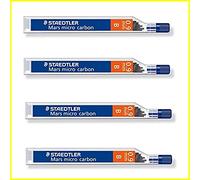 Staedtler Mars micro carbon 250 0,9 mm "B" - Lot de 4 tubes/Mène (48)