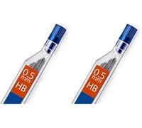 Staedtler Mars Micro Carbon 250 - Blister 2 Étuis 12 Mines Graphite 0,5 Mm Hb (Lot de 2)