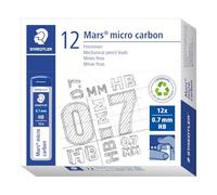 Staedtler – Mines Mars Micro Carbon 250 – Graphite 0,7 mm HB – Étui 12 Pack de 12