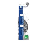 Staedtler Mars Plastic, Gommes plastiques blanches de très haute qualité, Sans phtalates ni latex, Étui blister avec 2 gommes de taille standard, 526 50 BK2DA