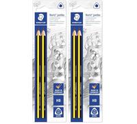 Staedtler Noris 119 - Blister 2 Crayons Graphite Triangulaire Gros Module Hb (Lot de 2)