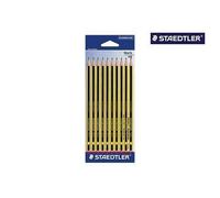 Staedtler Noris 120-2BK10D - Lot de 10 crayons à papier HB, mine 2 mm, hexagonal