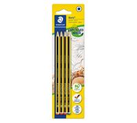 Staedtler Noris 120, Crayons à Papier en Bois de Haute Qualité, Étui Blister de 4 Crayons Assortis 2b/hb/2h, 120-s Bk4d