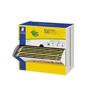 Staedtler Crayons à papier Noris 120 HB CA1 P – bois recyclé, antidérapant – Lot 100