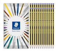 Staedtler Noris 121 Lot de 24 crayons d'école résistants à la casse dans une enveloppe emballage cadeau (Classe H)