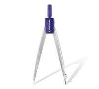 Staedtler Compas 550 50 branche pointe sèche interchangeable réglette graduée mines 2mm étui rigide