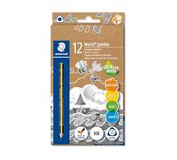 Staedtler Crayons à papier Noris Jumbo 119 HB triangulaires mine 4,0 mm bois PEFC boîte carton 12