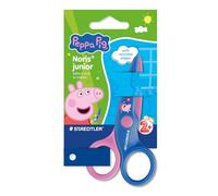 STAEDTLER Noris junior ciseaux pour enfants Peppa Pig - ciseaux de sécurité à bouts arrondis pour les premiers travaux manuels - ciseaux compacts pour les petites mains