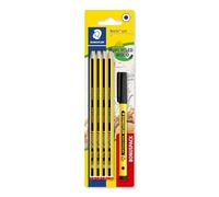 Staedtler Noris School Lot de 9 crayons à dessin HB avec 8 crayons HB et stylo d'écriture Noir 120 SBK8P2