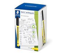 Staedtler - Noris writing pen 307 - Lot de 50 feutres pointe 0,6 mm - Noir - En plastique 97% recyclé - 307-9 CT50