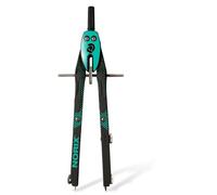 STAEDTLER NORIX 555 compas rapide Vert français, jusqu'à 350 mm | Avec mécanisme à bouton et molette centrale, branche crayon repliable, avec adaptateur et boîte de pièces - 555 01-54