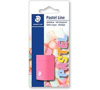 Staedtler Pastel Line - Blister 1 Taille-Crayon Avec Réservoir (Jaune, Orange, Rose Ou Bleu)