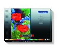 Staedtler Pastels à l'huile de qualité professionnelle, Couleurs profondes et résistantes à l'eau, Étui carton avec 36 couleurs assorties, 2420 C36
