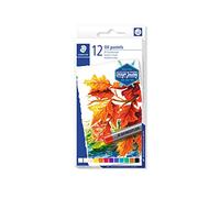 Staedtler Crayons cire 2420 Édition Design Journey Pastel à l'huile Coloris assortis Étui de 12