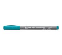 Staedtler - PIGMENT ART - Brush 371 - Feutre - Pointe pinceau - Couleur bleu sarcelle - Lot de 10-371-355