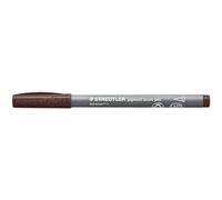 Staedtler - PIGMENT ART - Brush 371 - Feutre - Pointe pinceau - Couleur brun foncé - Lot de 10-371-78