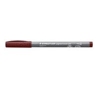 Staedtler - PIGMENT ART - Brush 371 - Feutre - Pointe pinceau - Couleur marron - Lot de 10-371-729