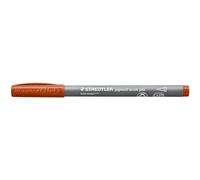 Staedtler - PIGMENT ART - Brush 371 - Feutre - Pointe pinceau - Couleur terre de Sienne brûlée - Lot de 10-371-73