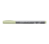 Staedtler - PIGMENT ART - Brush 371 - Feutre - Pointe pinceau - Couleur vert pastel - Lot de 10-371-507