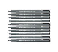 STAEDTLER Pigment Liner 1,0 mm noir encre Fine repère boîte de 10