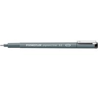 Stylo-feutre staedtler pigment liner technique trait 0.3mm encre noire infalsifiable pointe calibrée baguée métal