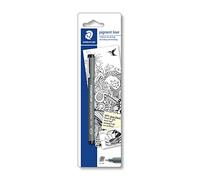 STAEDTLER Pigment Liner 308 Fineliner Drawing Pen - Black, 0.4 mm | Archival, waterproof ink with metal-clad tip for use with rulers - clean lines for illustration - Art.-Nr. 30804-9BKD