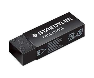 Staedtler Rasoplast Gomme en caoutchouc en plastique noir [Lot de 3]
