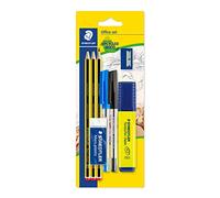 Staedtler Set de bureau, Lot de papeterie pour l'école et la rentrée des classes, Étui blister avec plusieurs fournitures scolaires, 60 BK-4