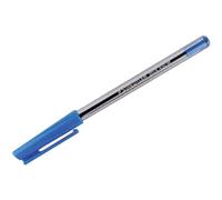Staedtler stick 430 Stylos à bille - bleu, lot de 10, moyen | Capuchon & clip, compensation de pression anti-fuite - écriture fluide - Art.-Nr. 430 M-3