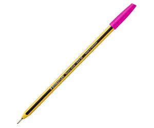 Staedtler Stylo à Bille Noris Stick 434 Magenta Pointe 1.0 Mm Lot de 10 Pièces