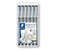Staedtler Stylo Aqueux Pigment Liner Set of 6 pieces 308 SB6P Extra Fine Point