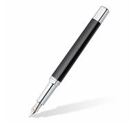 STAEDTLER Stylo-plume métal ergonomique 474 F09-3 ST, plume fine, rechargeable, cartouches incluses