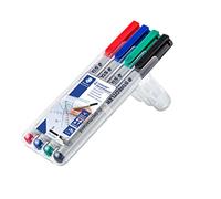 Staedtler 312 WP4 Etui de 4 Feutres Pointe Biseautée 1 à 2,5 mm