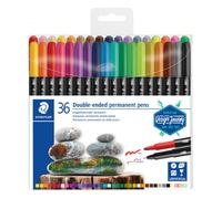 STAEDTLER stylos indélébiles double face - 36 pièces