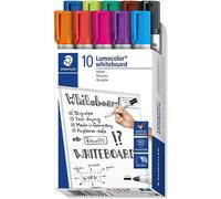 Staedtler Marqueurs tableau blanc Lumocolor rond 2 mm Assortiment 10 couleurs