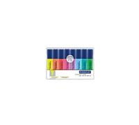 Staedtler Textsurfer Classic 364 Marqueur 8 Pièces Pointe Biseautée Bleu, Violet Et Jaune