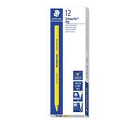 Staedtler Textsurfer Dry, Crayons surligneurs à sec de haute qualité, Pour surlignage sur tout type de papier, Boîte en carton avec 12 crayons surligneurs jaune fluo, 128 64-1 VE