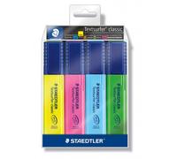STAEDTLER Textsurfer Surligneurs, lot de 4 avec étui