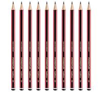 STAEDTLER Tradition Pencil Lot de 10 crayons à papier pour dessin et croquis Grade 2B