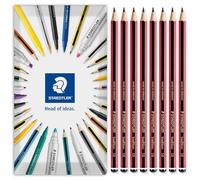 STAEDTLER Tradition Pencil Lot de 8 crayons pour dessin, croquis et art technique professionnel dans enveloppe emballage cadeau - Grade 5B