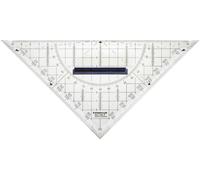 Staedtler Triangle de géométrie 568 35 transparent Longueur de l'hypoténuse: 22 cm