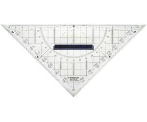 Staedtler Triangle de géométrie 568 35 transparent Longueur de lhypoténuse: 22 cm