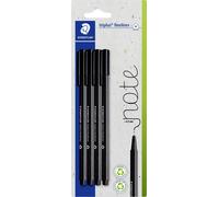 Staedtler triplus 334-9 BK4 Fineliner 4 pièces