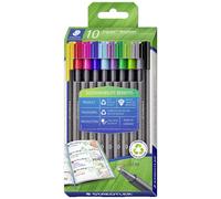 Staedtler triplus 334 RC10 Stylo feutre fin trié par couleur 0.3 mm 10 pc(s)