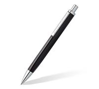 Staedtler Triplus 444, Stylo-bille triangulaire gris anthracite de haute qualité, Encre de couleur bleue et pointe de taille moyenne, 444 M09-3