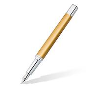 Staedtler Triplus 474, Stylo-plume triangulaire or de haute qualité, Encre de couleur bleue et pointe de taille moyenne, 474 M11-3