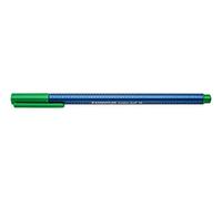 Staedtler Triplus Ball 437, Stylos-Bille De Couleur, Forme Triangulaire Ergonomique, Largeur De Trait M, Étui Carton Avec 1 Stylos-Bille Verts Assortis, 437 M-5 Ve