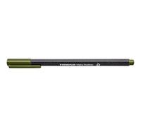 Staedtler Triplus Fineliner 334-57 - Feutre Pointe Superfine 0,3 mm Vert Olive - pack de 10
